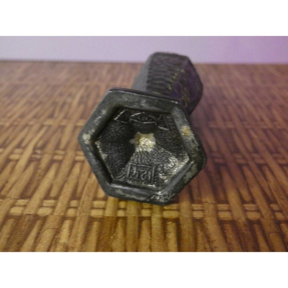 Vintage Tarnished Metal Viking Salt Shaker - Picture 2 of 4